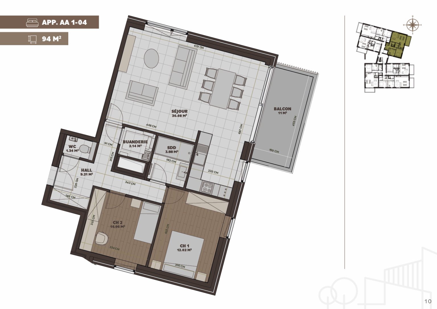 Plan de l'appartement