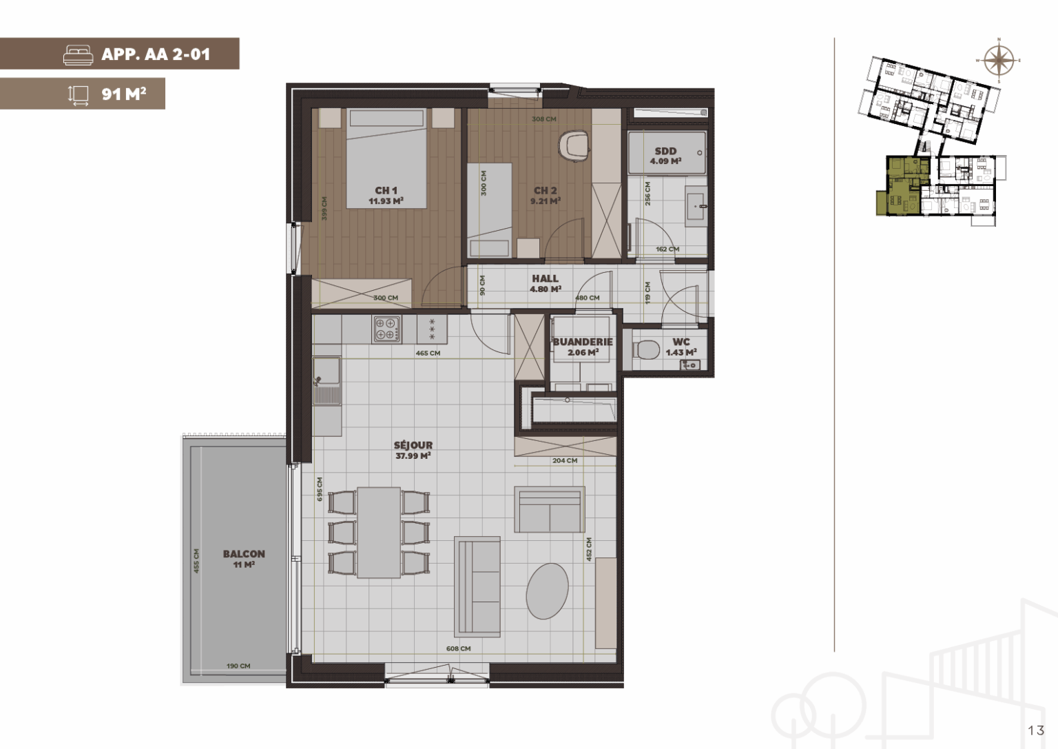 Plan de l'appartement