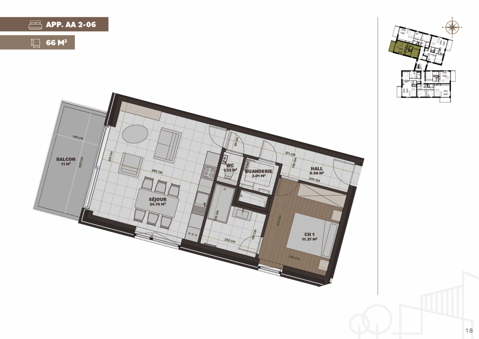 Plan de l'appartement