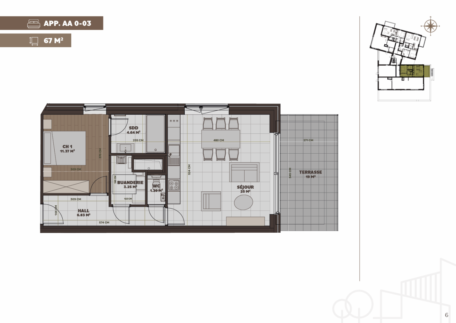 Plan de l'appartement
