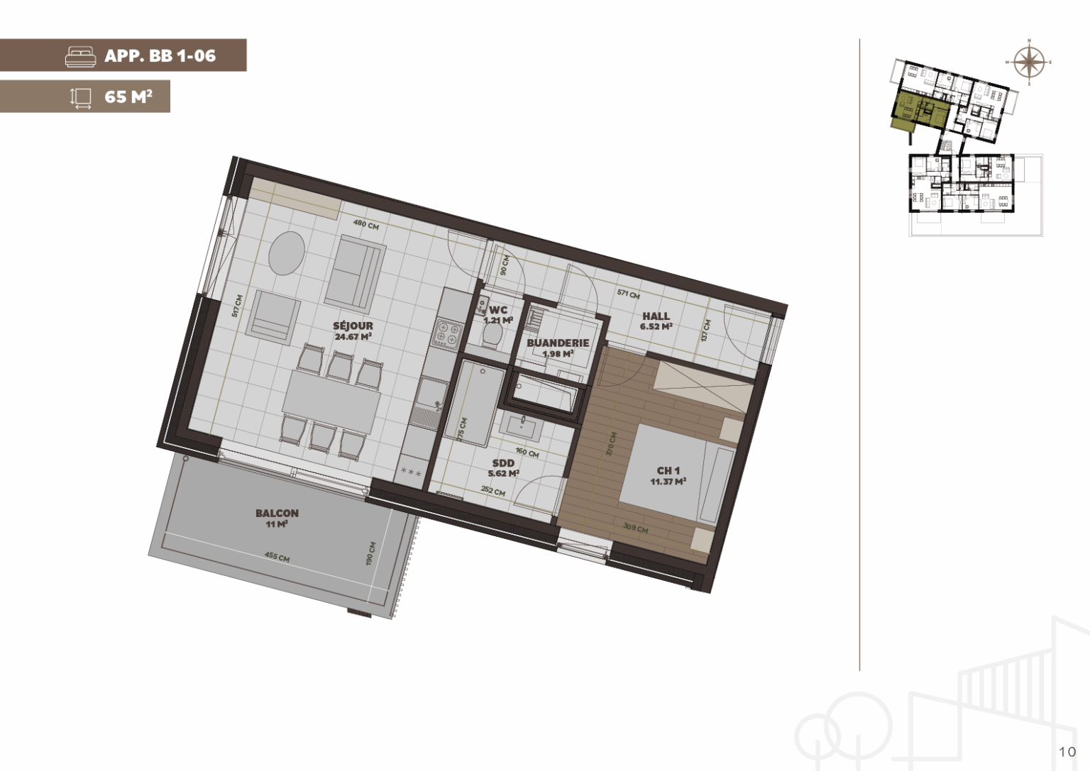 Plan de l'appartement
