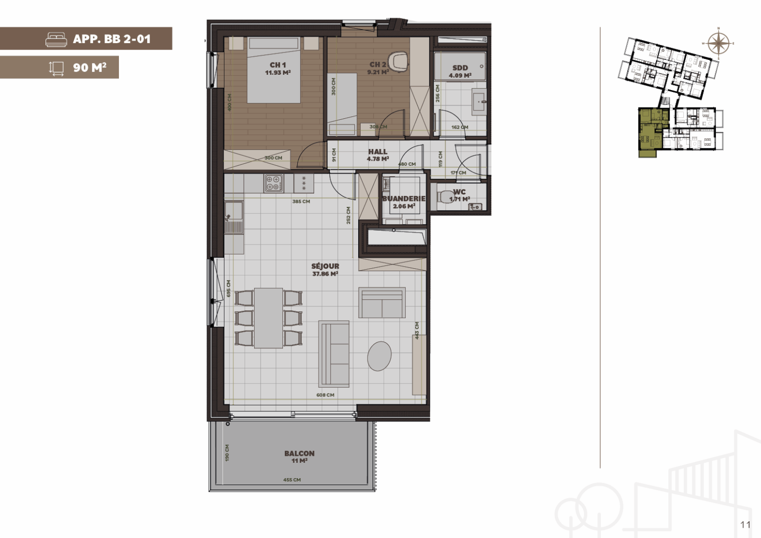 Plan de l'appartement
