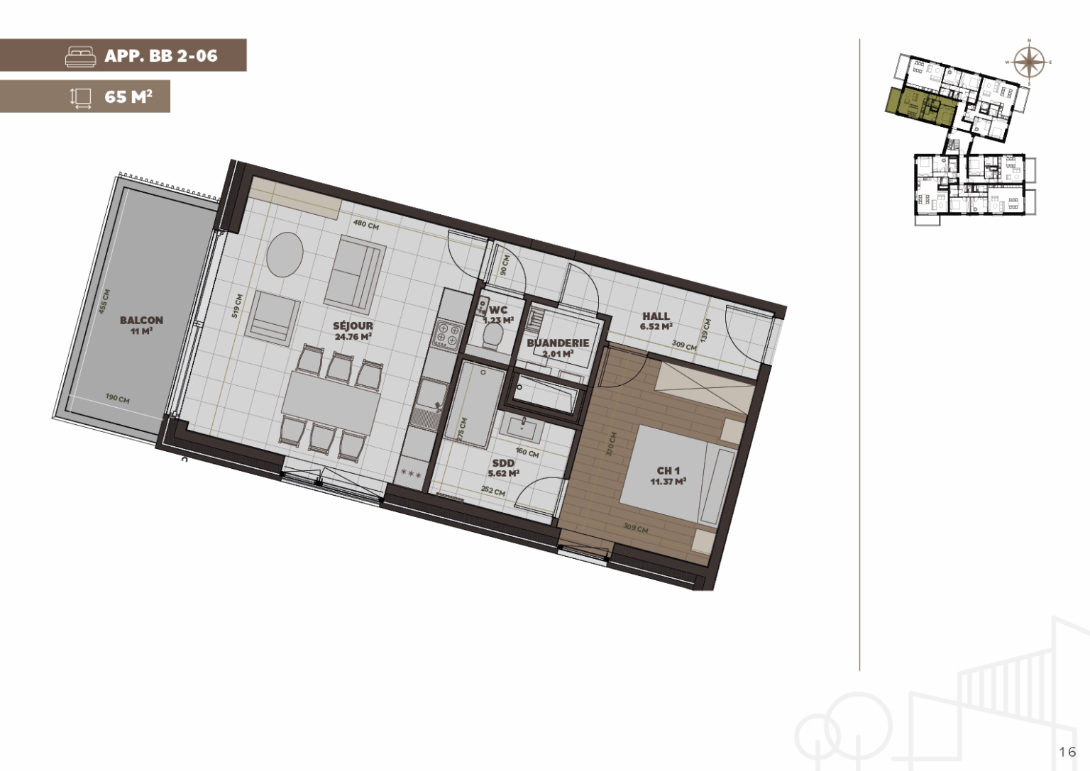 Plan de l'appartement