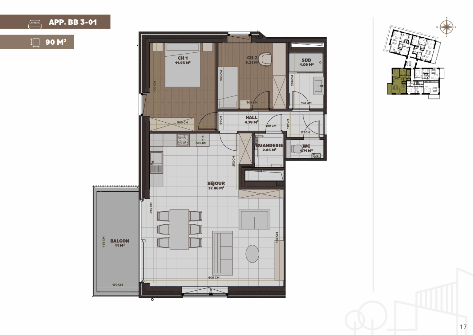 Plan de l'appartement