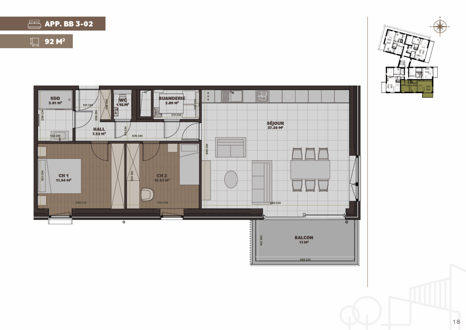 Plan de l'appartement
