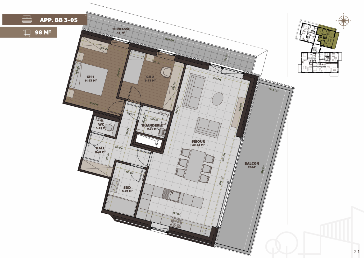 Plan de l'appartement