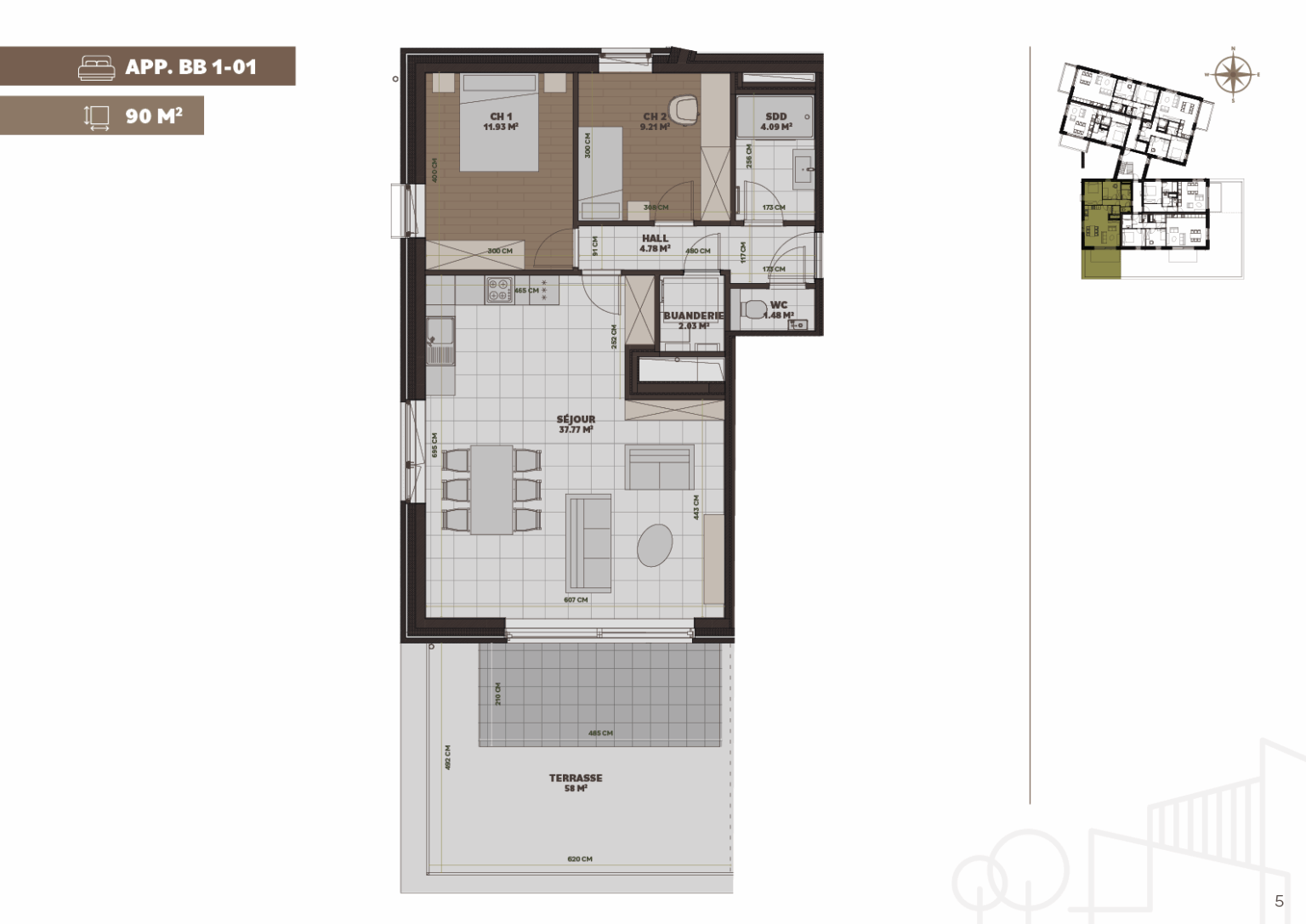 Plan de l'appartement