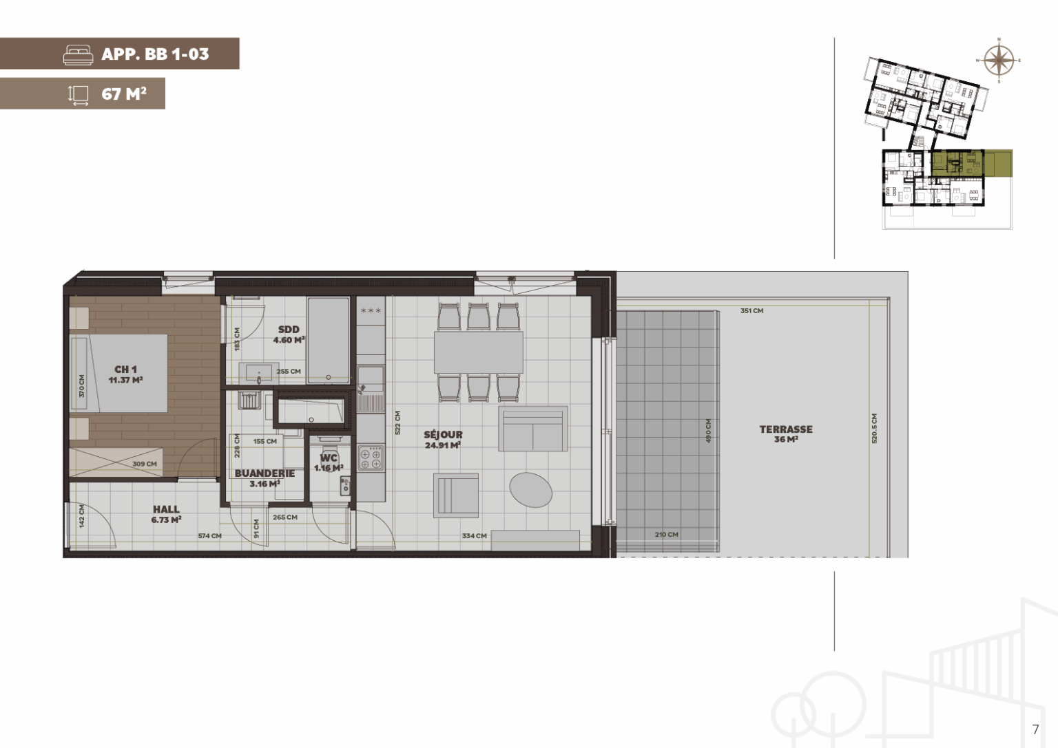 Plan de l'appartement