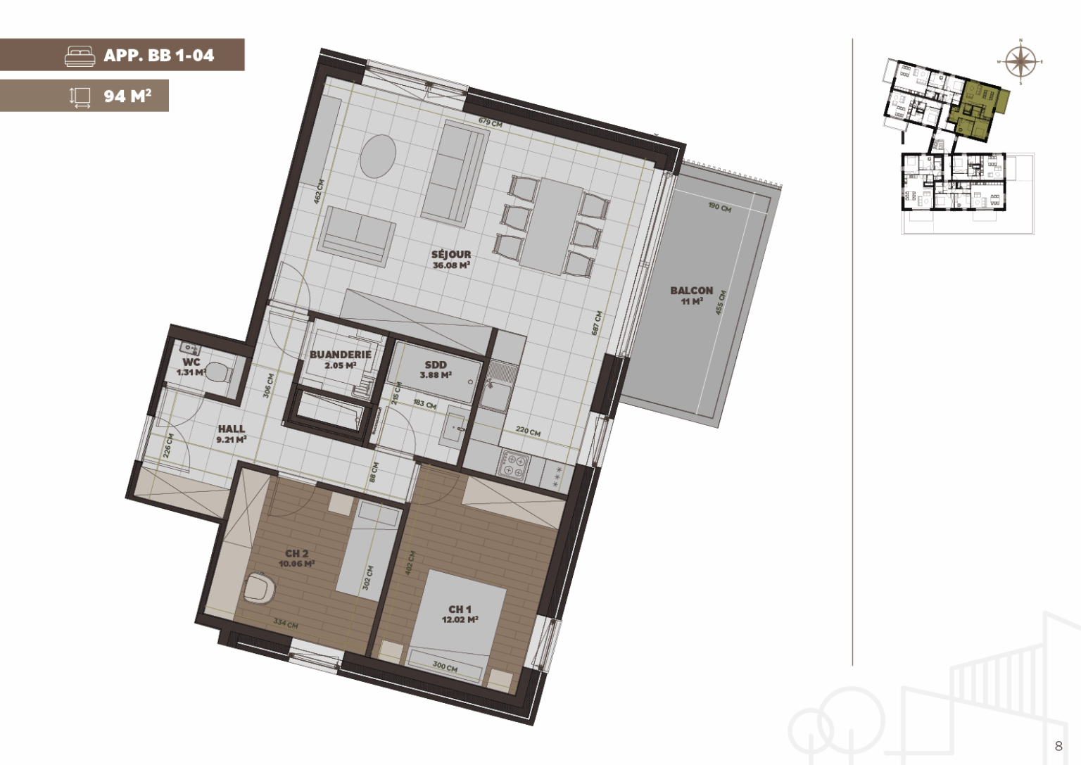 Plan de l'appartement