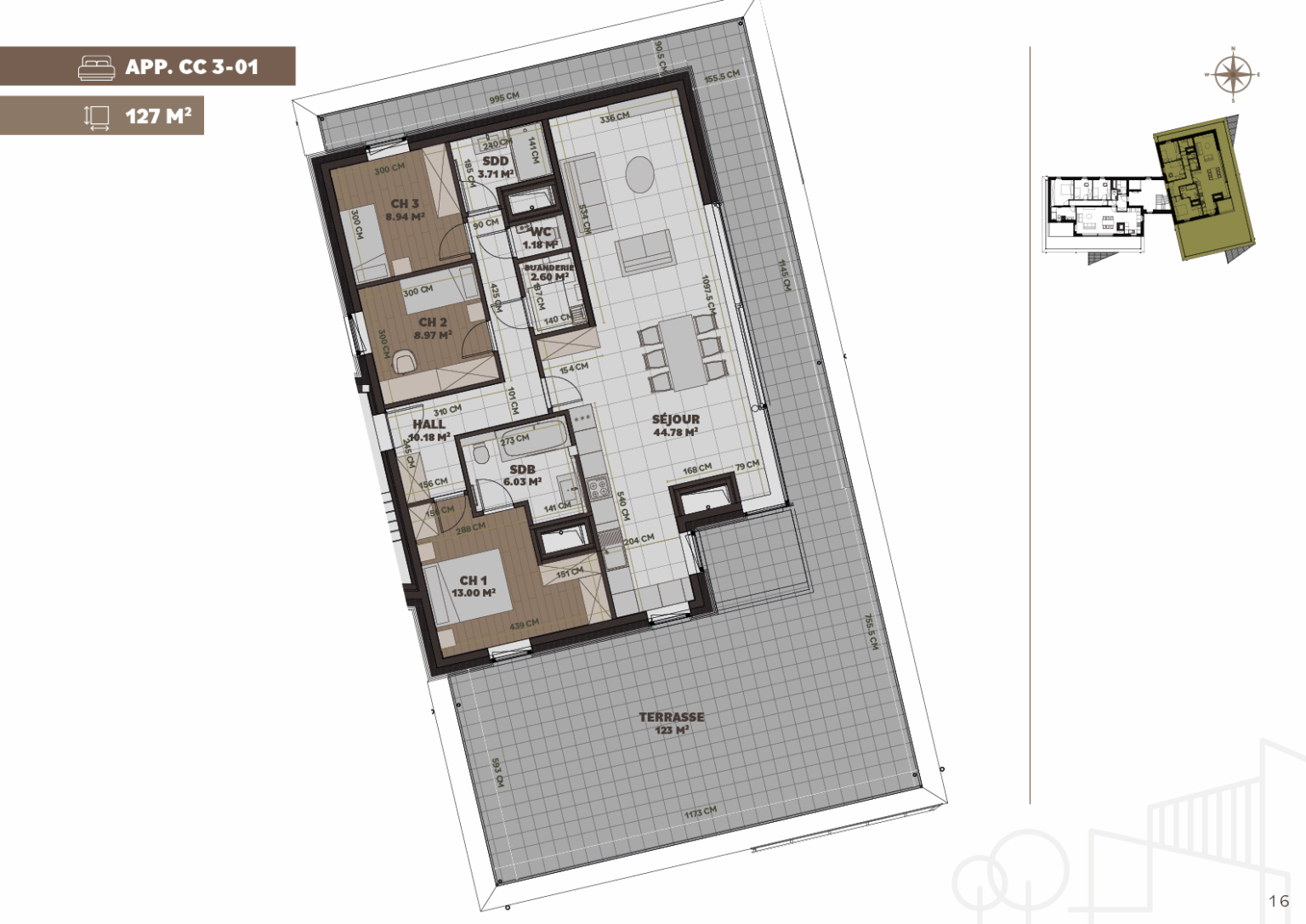 Plan de l'appartement
