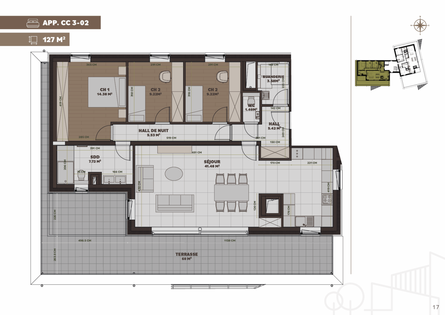 Plan de l'appartement