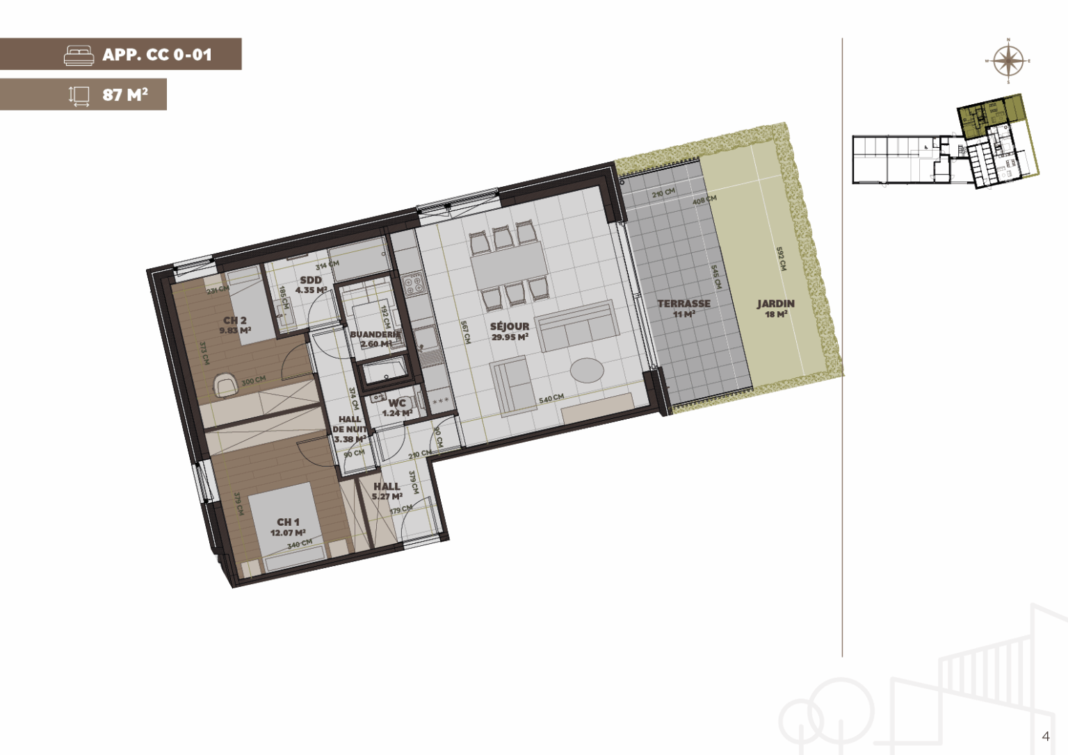 Plan de l'appartement