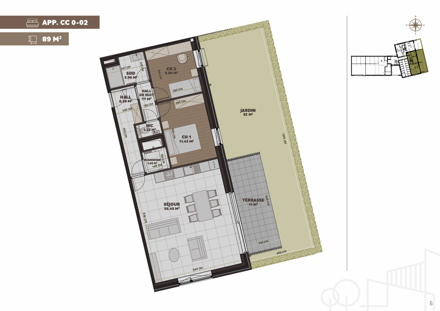 Plan de l'appartement